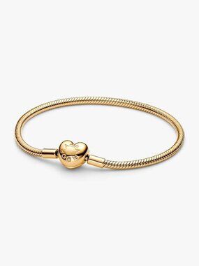 Pandora Heart Clasp Snake Chain Bracelet